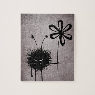 Puzzle Vintage malvado del insecto de la flor