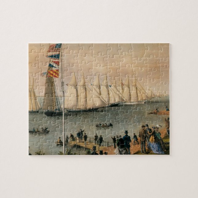 Puzzle Vintage Maritime, New York YachClub Regatta (Horizontal)
