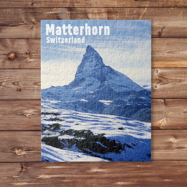 Puzzle Vintage Matterhorn, Suiza (Subido por el creador)