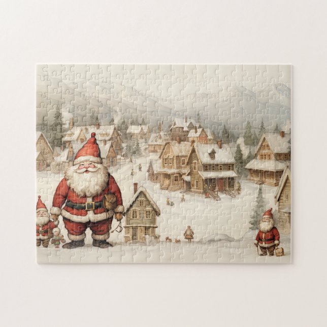 Puzzle Vintage Merry Christmas (Horizontal)