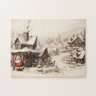 Puzzle Vintage Merry Christmas