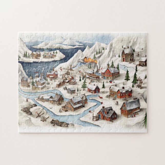Puzzle Vintage Merry Christmas (Horizontal)