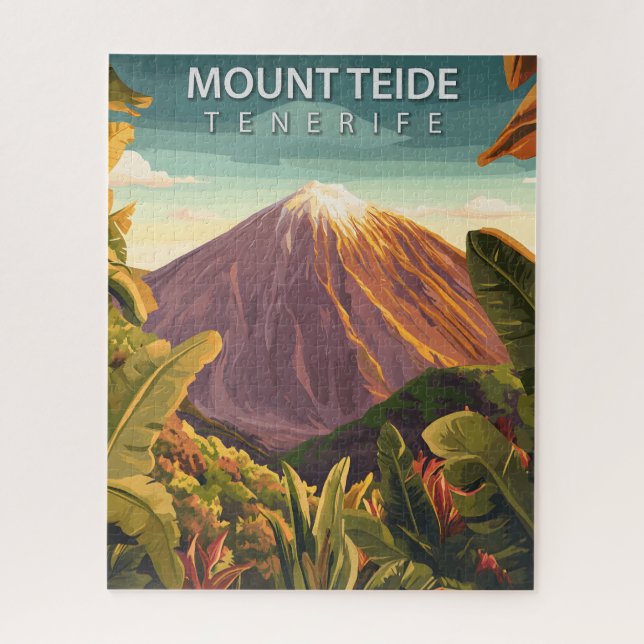 Puzzle Vintage Monte Teide Tenerife Canarias (Vertical)