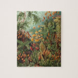 Puzzle Vintage Moss Plants de Ernst Haeckel, Muscinae<br><div class="desc">Rompecabezas de cartón robusto con tamaños que van desde 30 hasta 1014 piezas! Diseño botánico de naturaleza ilustracion vintage de Ernst Haeckel. Una variedad de coloridos musgos,  hierbas y otras plantas tropicales exóticas en una selva tropical.</div>