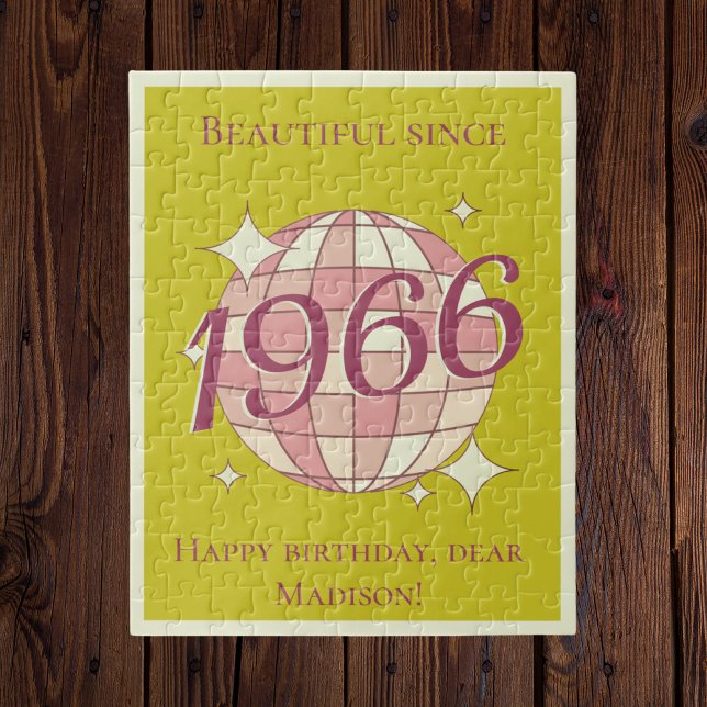 Puzzle Vintage nacido en 1966 59º cumpleaños (Subido por el creador)