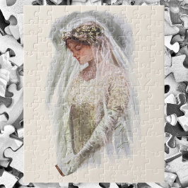Puzzle Vintage novia victoriana con Harrison Fisher