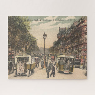 Puzzle Vintage Paris France Le Boulevard des Italiens