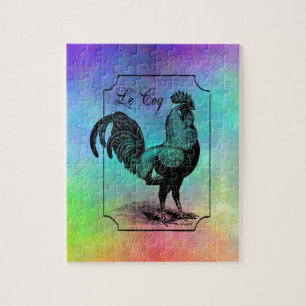 Puzzle Vintage Pastel Rooster