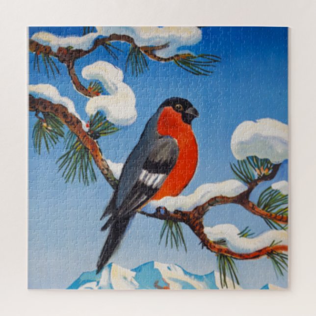 Puzzle Vintage Pontresina Vacation Swiss Air Suiza (Vertical)