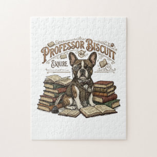 Puzzle Vintage Profesor Galleta Frenchie Esquire 