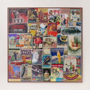 PUZZLE VINTAGE PUBLICIDAD COLLAGE, ¡EMPAQUETADO!