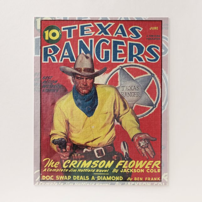 PUZZLE VINTAGE PULP REGAZINE COVER ART WESTERN (Vertical)