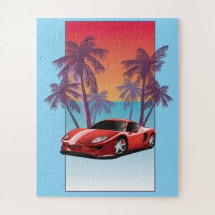 Puzzle Vintage Red Sports
