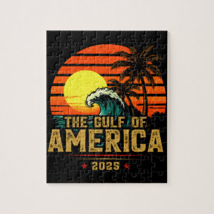 Puzzle Vintage retro 2025 del Golfo de Estados Unidos
