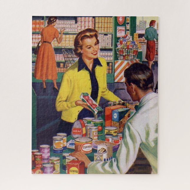 Puzzle Vintage Retro Grocerge Store (Vertical)