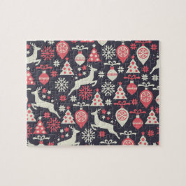 Puzzle Vintage Retro Navidad vacaciones