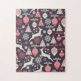 Puzzle Vintage Retro Navidad vacaciones