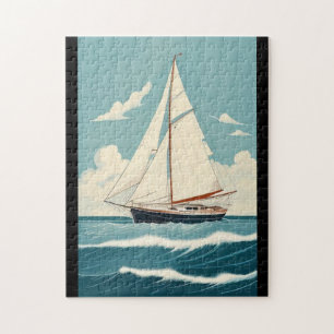 Puzzle Vintage Sailboat