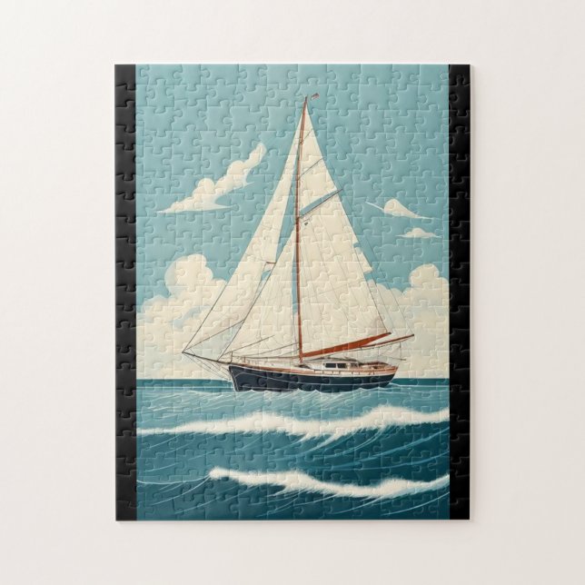 Puzzle Vintage Sailboat (Vertical)