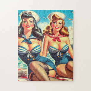 Puzzle Vintage Sailor Pin Ups