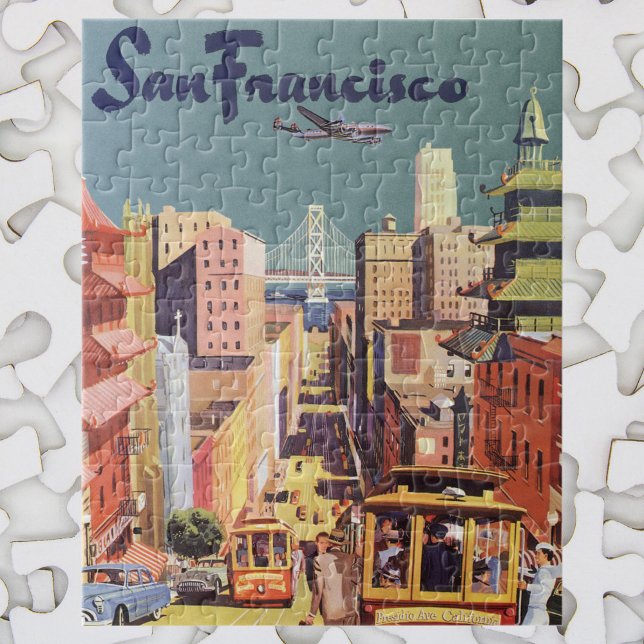 Puzzle Vintage San Francisco Cable Carros Viaje Afiche Ar (Subido por el creador)