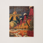 Puzzle Vintage Science Ficción Futurista City Volador Aut<br><div class="desc">Imagen de ficción de ilustracion de viajes y transporte con historietas clásicas retro de ciencia ficción en un entorno urbano con una ciudad del futuro. Los edificios arquitectónicos tienen forma de conos y los vehículos vuelan en el cielo como pájaros mientras las multitudes se mueven a través de la metrópolis....</div>