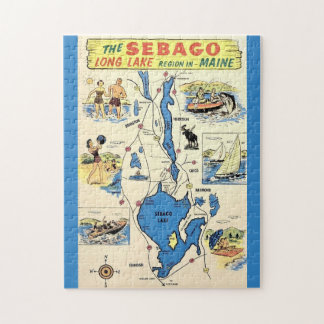 Puzzle Vintage Sebago Lake Maine