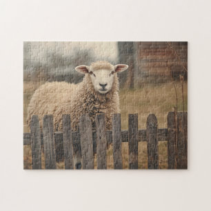 Puzzle Vintage Sheep Sepia