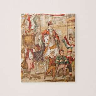 Puzzle Vintage St. Nicholas Dutch St. Nick Sinterklaas