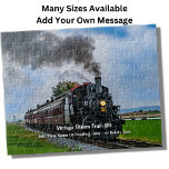Puzzle Vintage Steam Train 89 - Añadir nombre<br><div class="desc">Vintage Steam Train 89 - Añadir su nombre o un saludo - Cambiar cualquier texto o en blanco cualquier texto a borrar. Ver mi tienda para más ideas de regalo de vapor y diesel.</div>