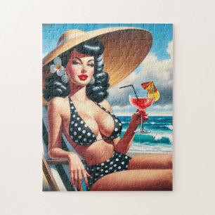 Puzzle Vintage Summer Pin Up