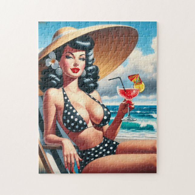 Puzzle Vintage Summer Pin Up (Vertical)