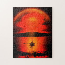 Puzzle Vintage Sunset Hope Faith Love Animation