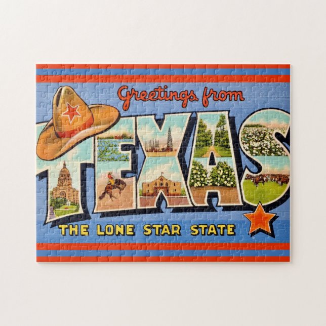 Puzzle Vintage Texas (Horizontal)
