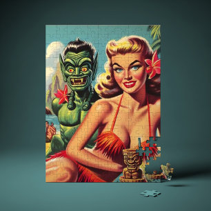 Puzzle Vintage Tiki Pin Up