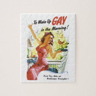 Puzzle Vintage "To Wake Up Gay"