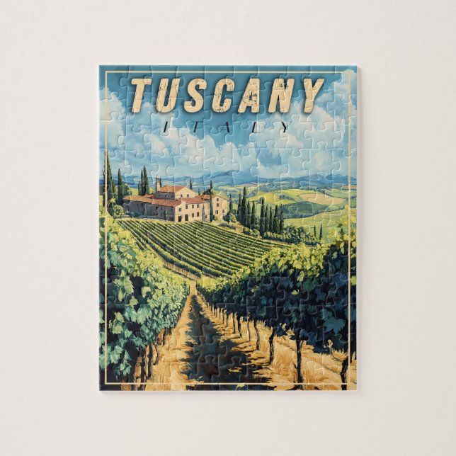 Puzzle Vintage Toscana Italia (Vertical)