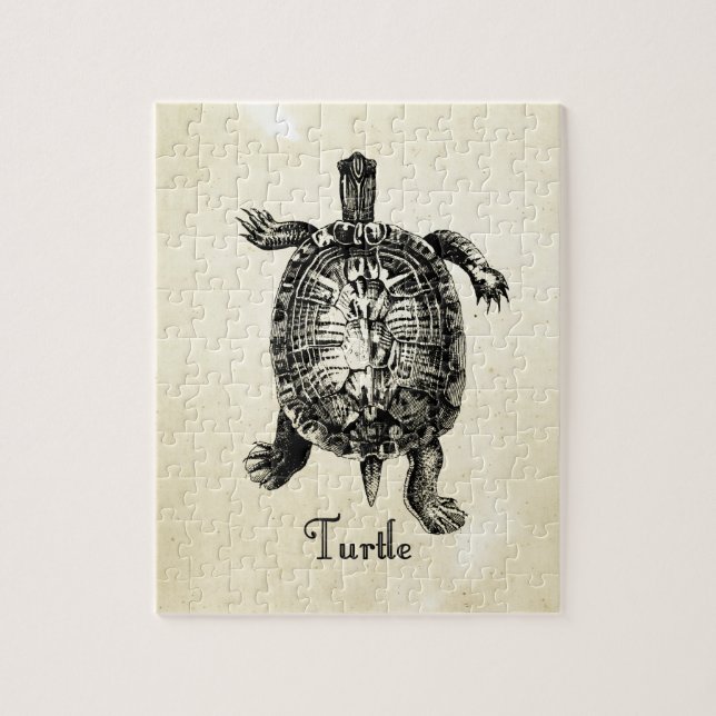 PUZZLE VINTAGE TURTLE (Vertical)