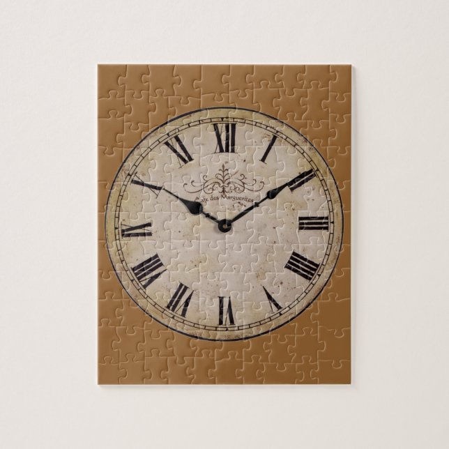 Puzzle Vintage Wall Clock Antiguo Arte Antiguo (Vertical)