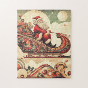 Puzzle vintage/whimsical/santa/Navidades