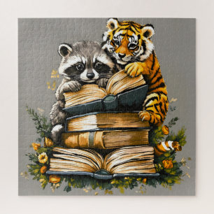 Puzzle Vintage Woodland Book Club