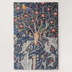 Puzzle Vintage Woodpecker Tapiz Floral William Morris