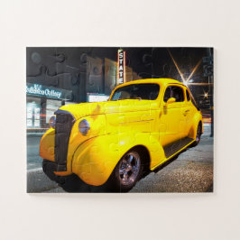 Puzzle Vintage Yellow Coupe Street Rod