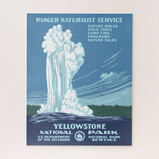 Puzzle Vintage Yellowstone WPA Old Faith (Vertical)