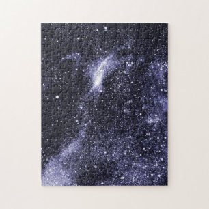 Puzzle Violeta púrpura galaxia abstracta negra
