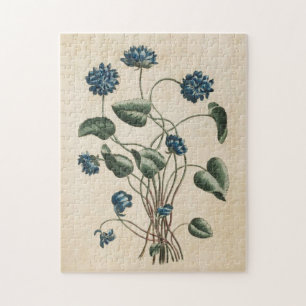 Puzzle Violetas Florales Botánicas Vintage