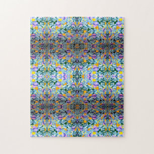 Puzzle Violetas Y Lámparas