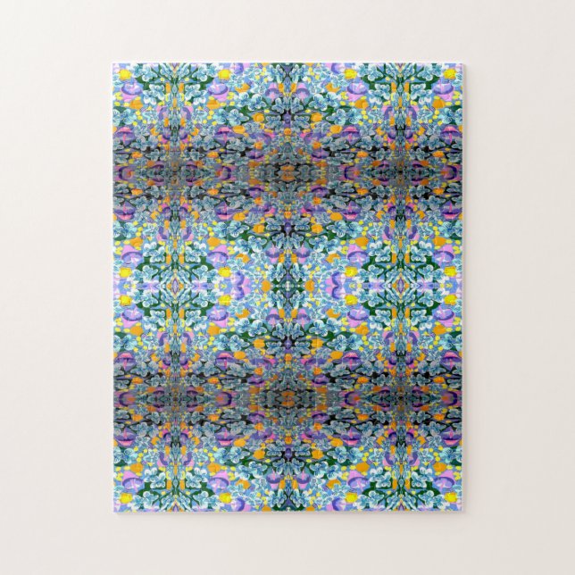 Puzzle Violetas Y Lámparas (Vertical)