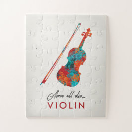 Puzzle Violín - Música Colorida brillante