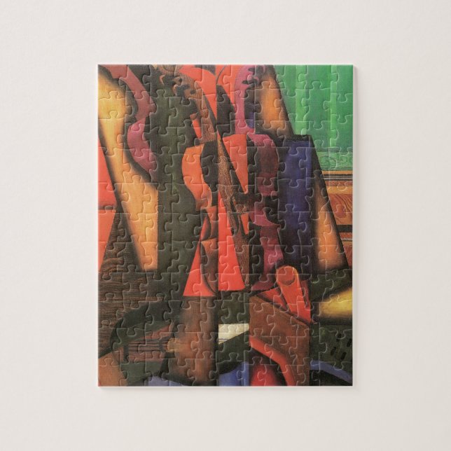 Puzzle Violin y guitarra de Juan Gris, arte de cubismo vi (Vertical)